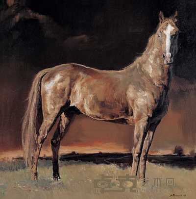 崔小冬 神驹 90×90cm